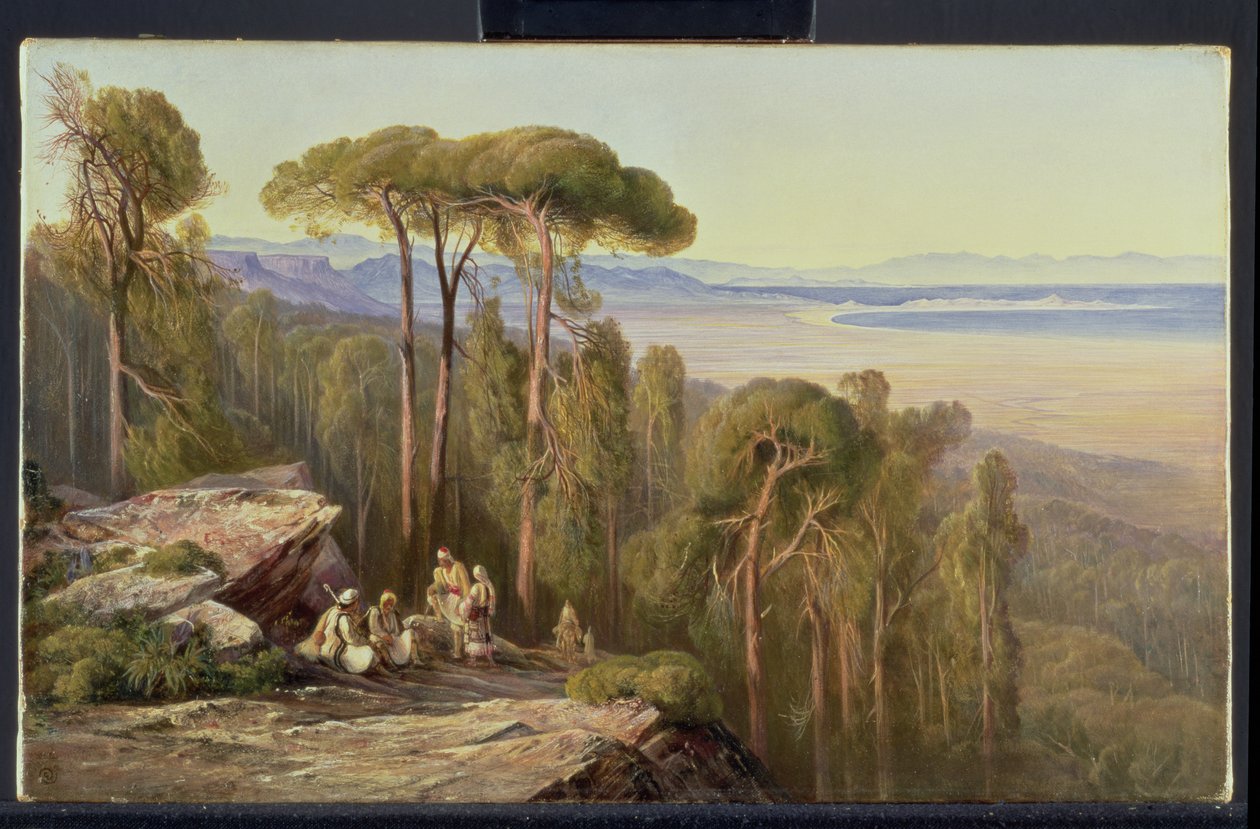 Reisende i en skog av Edward Lear