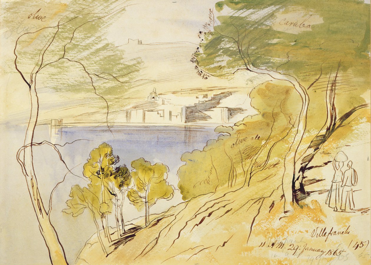 Villefranche av Edward Lear