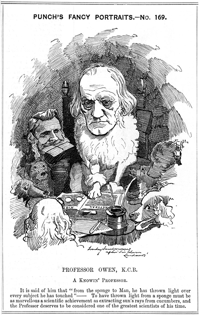 Richard Owen, engelsk zoolog, 1884 av Edward Linley Sambourne