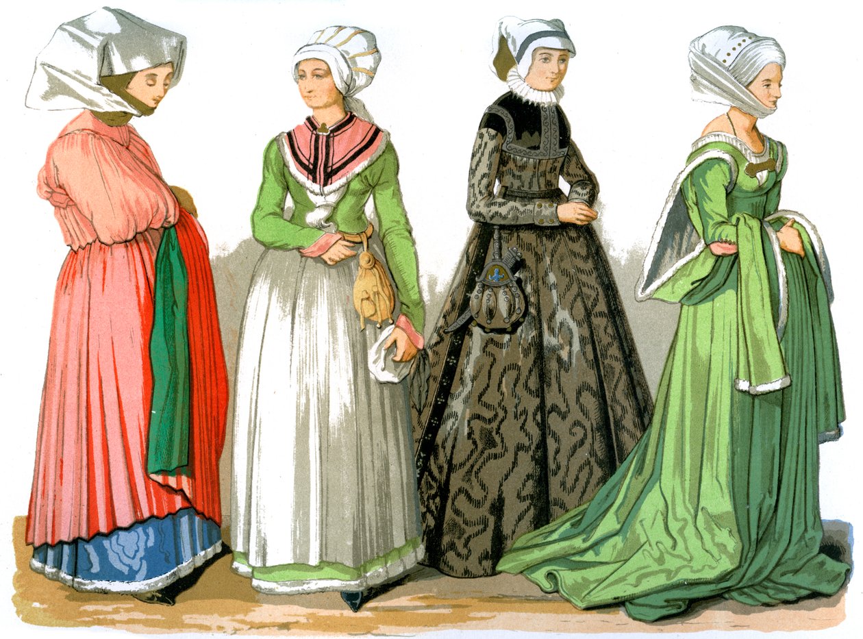 Kvinner i Nürnberg, Tyskland, 1500-tallet 1849. av Edward May