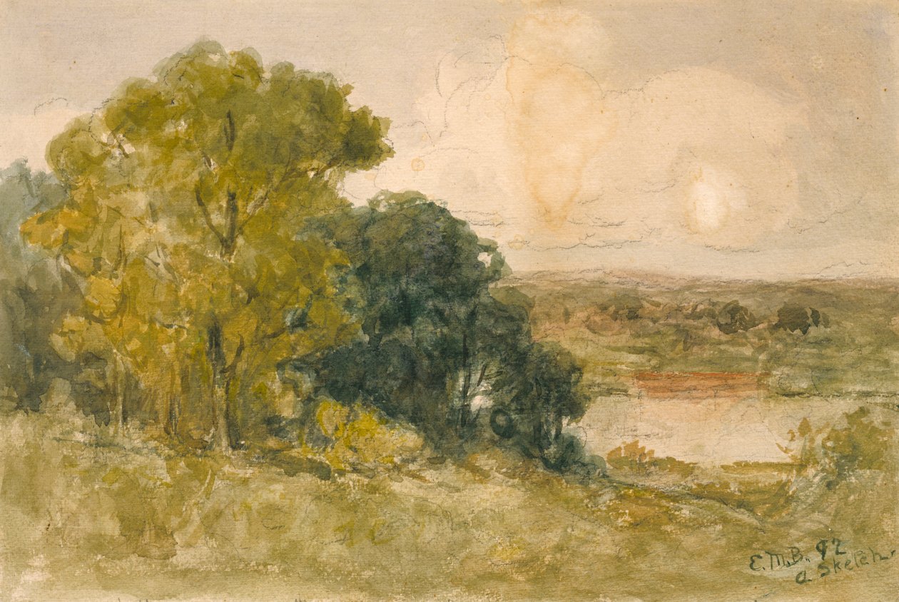 På Seekonk, 1892. av Edward Mitchell Bannister