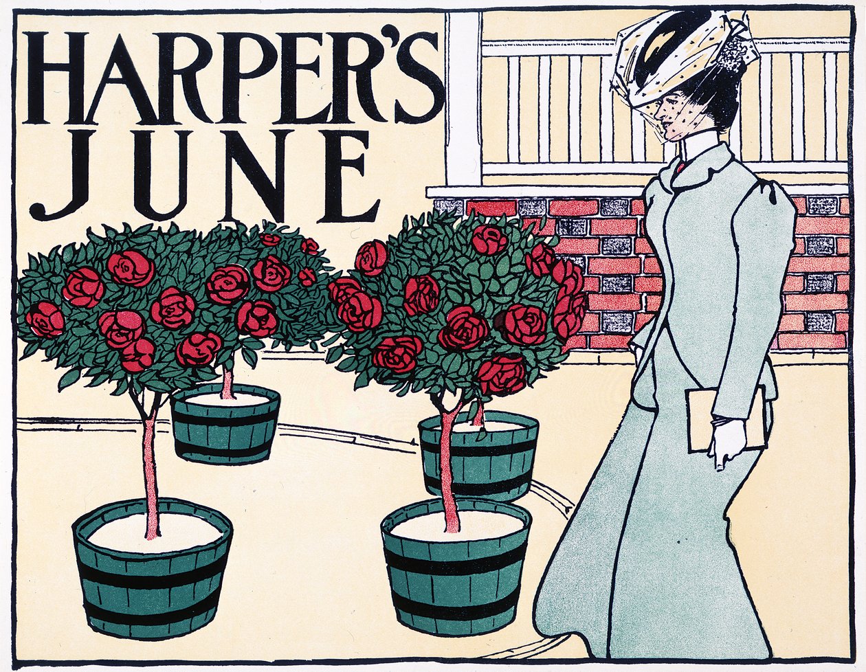 "Harpers juni" av Edward Penfield