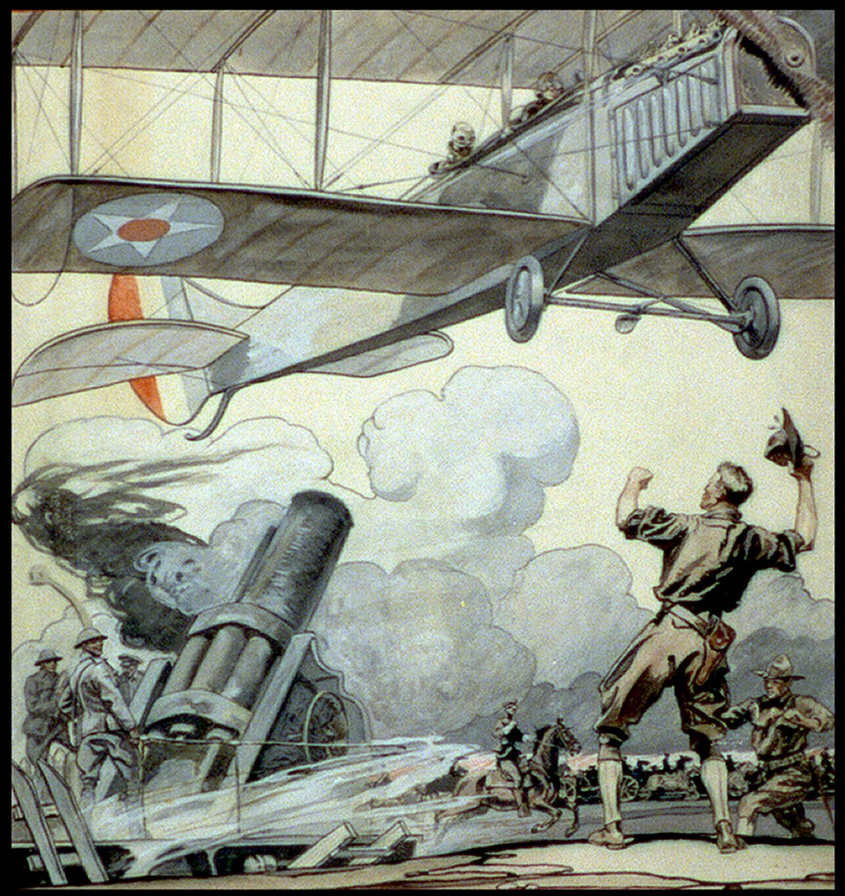 Krigstegning av Edward Penfield
