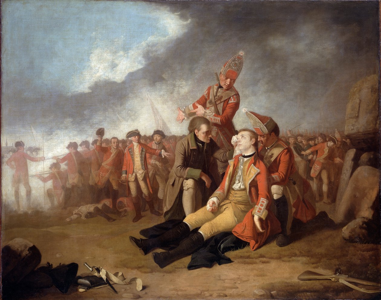 General Wolfes død, 1763 av Edward Penny