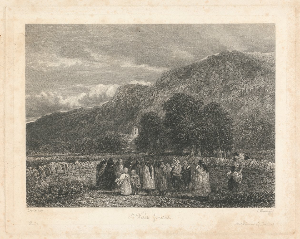 En walisisk begravelse av Edward Radclyffe