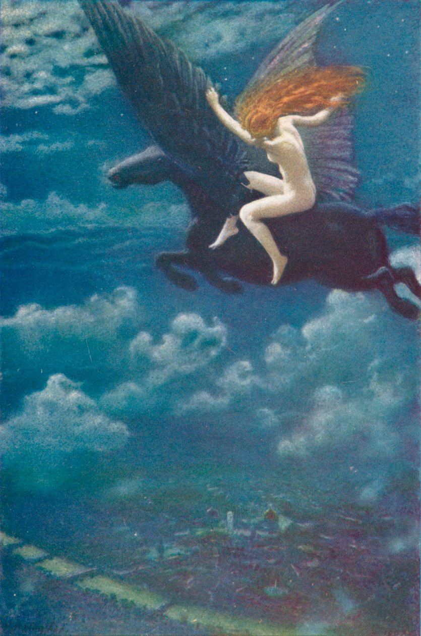 Dream Idyll A Valkyrie, 1902, 1905 av Edward Robert Hughes