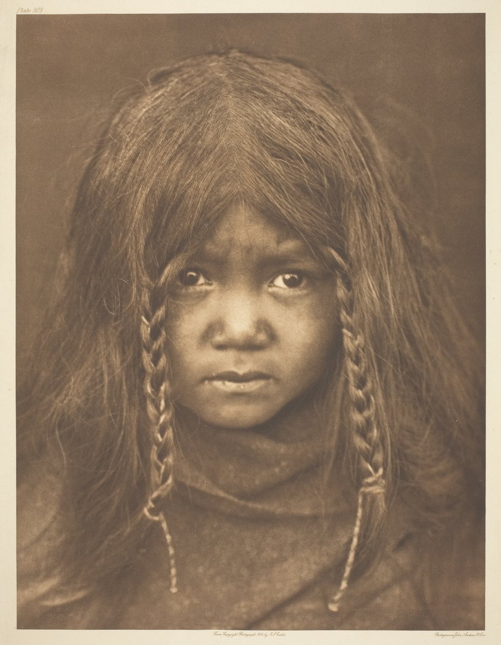 Quilcene gutt av Edward S. Curtis
