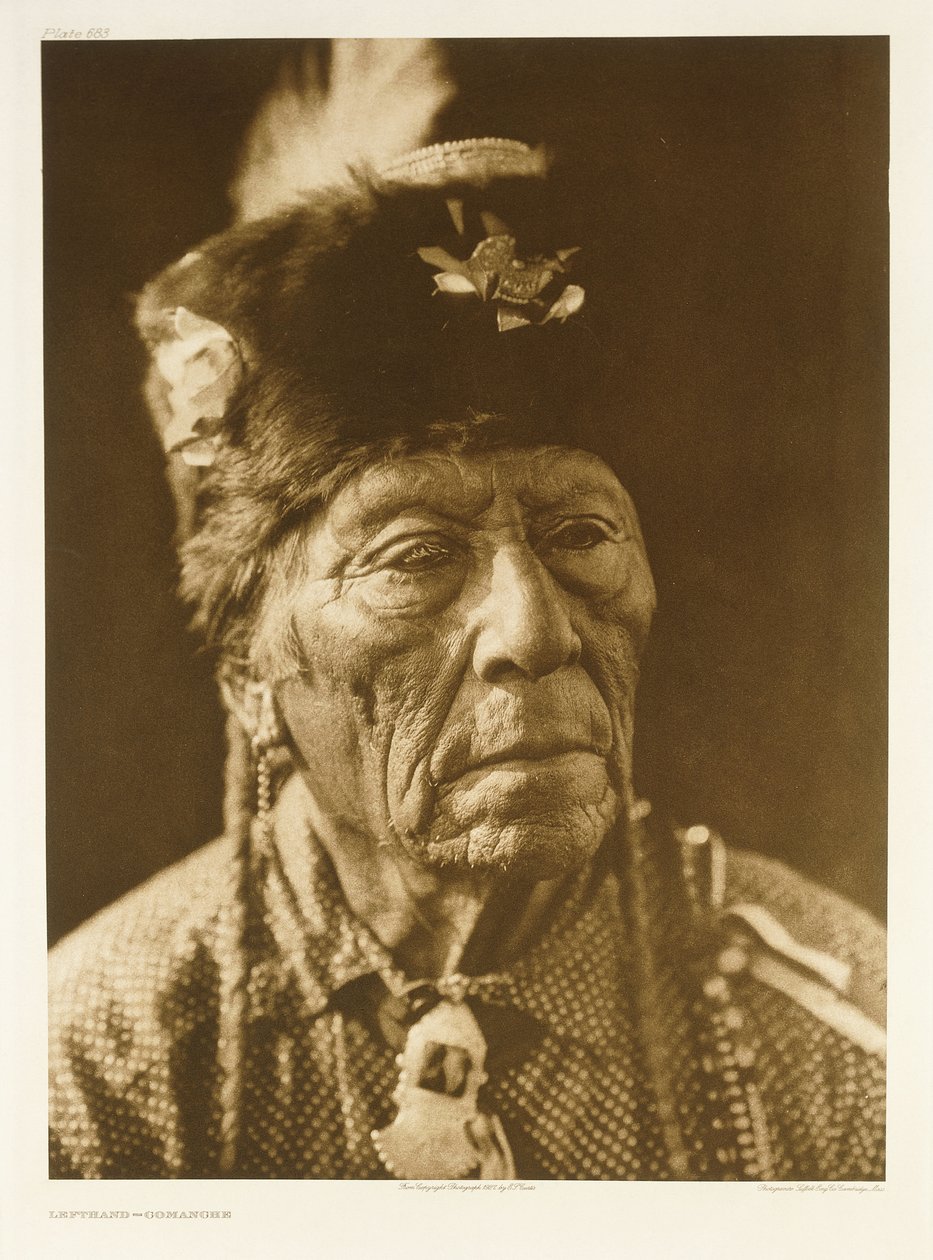 Venstrehånd-Comanche av Edward Sheriff (after) Curtis