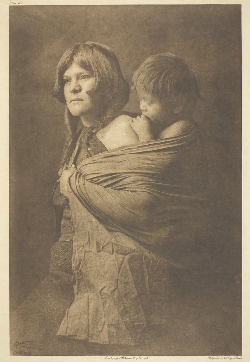En Hopi-mor, 1921. av Edward Sheriff Curtis