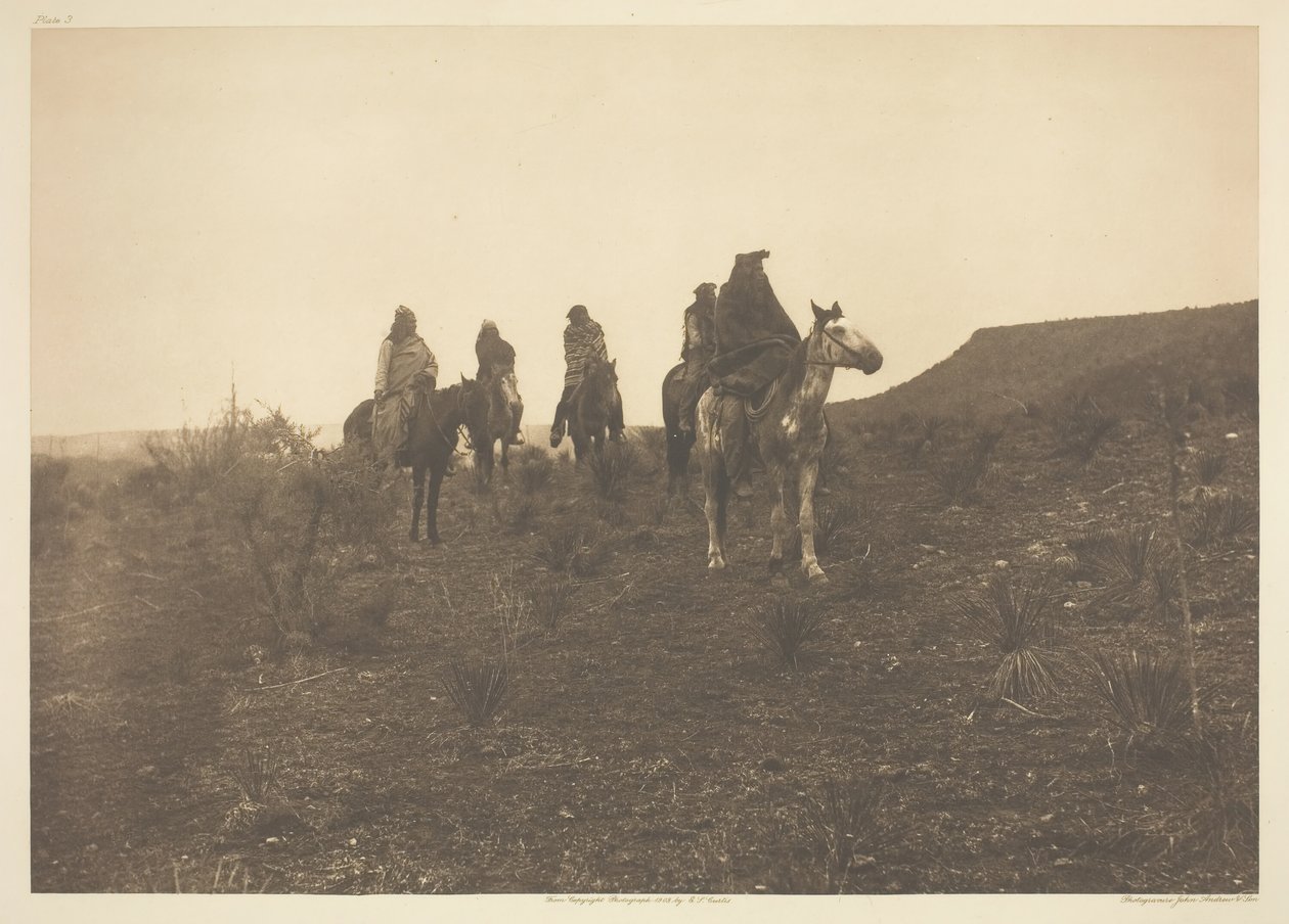 Desert Rovers - Apache, 1903. av Edward Sheriff Curtis