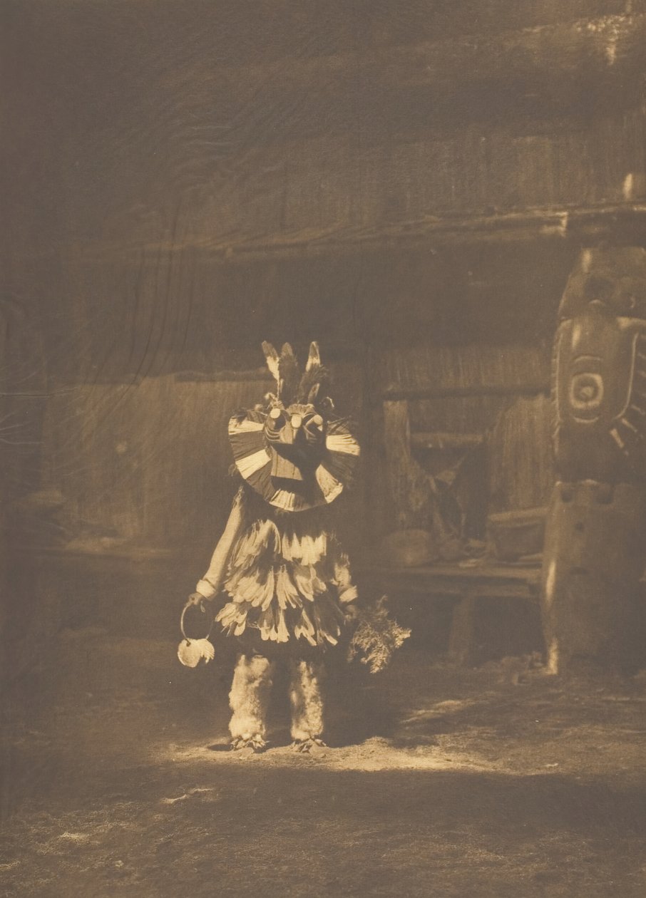 Masked Dancer - Cowichan, 1912. av Edward Sheriff Curtis
