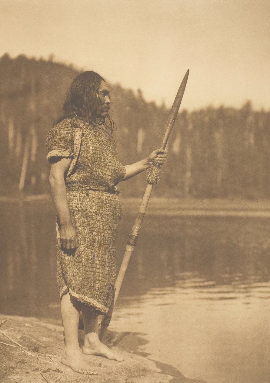 The Whaler - Clayoquot, 1915. av Edward Sheriff Curtis