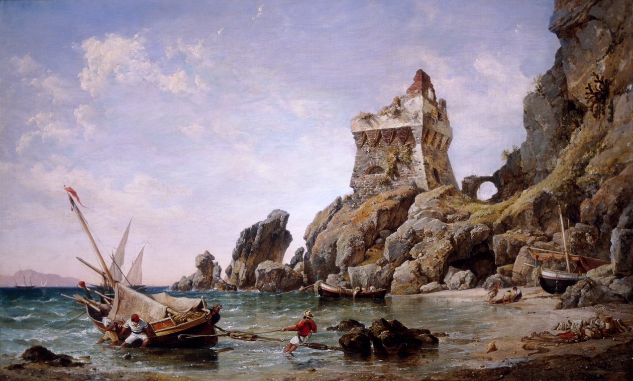 Salerno, Italia, 1849. av Edward William Cooke