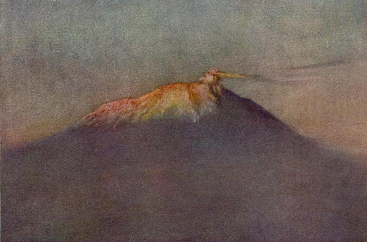 Mount Erebus, 1911, 1913 av Charles Edward Wilson