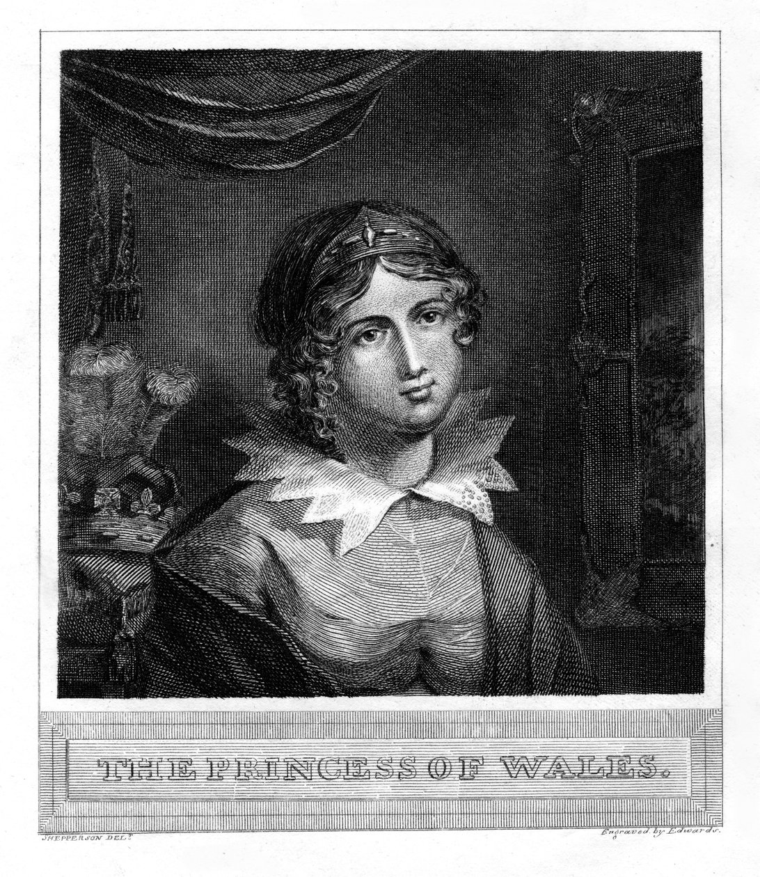 Prinsessen av Wales, 1800-tallet. av Edwards