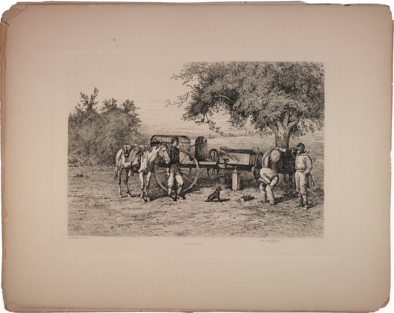 An Army Forge, 1876 av Edwin Austin Forbes