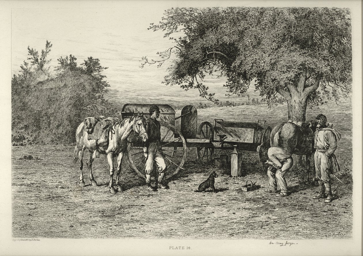 En hærsmie av Edwin Austin Forbes
