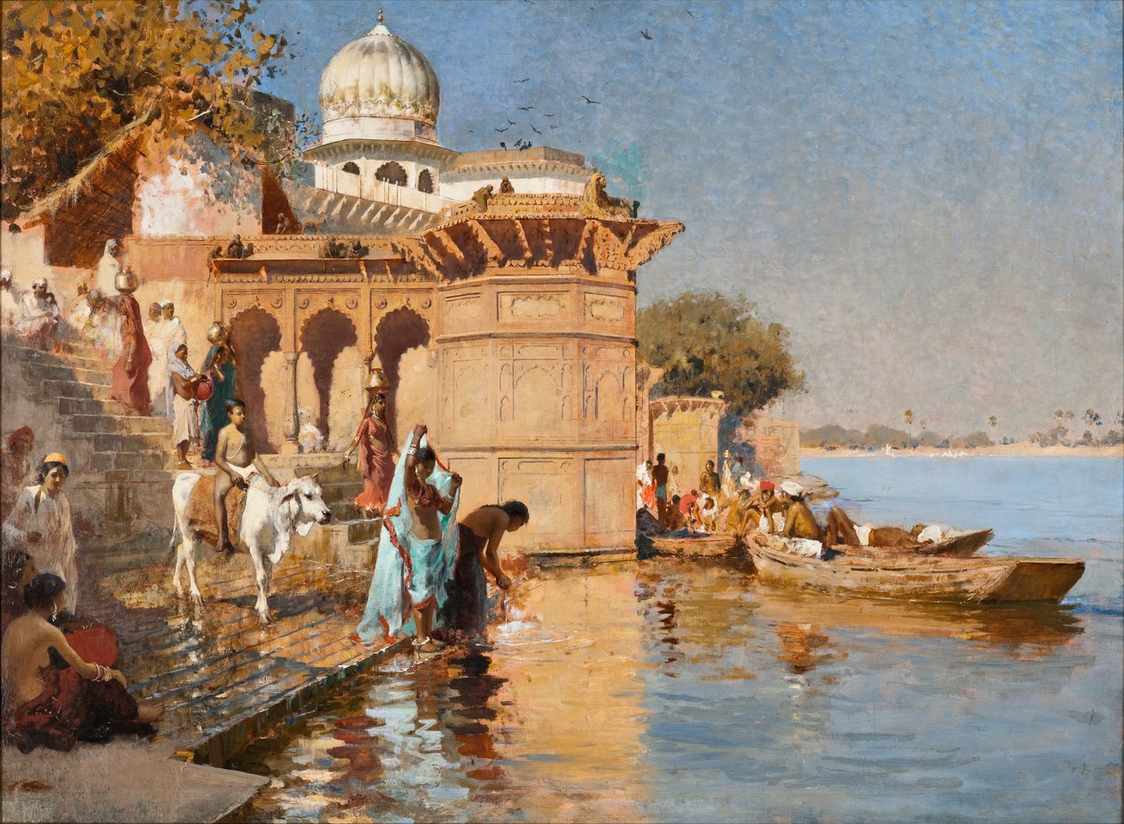 Langs Ghats, Mathura av Edwin Lord Weeks