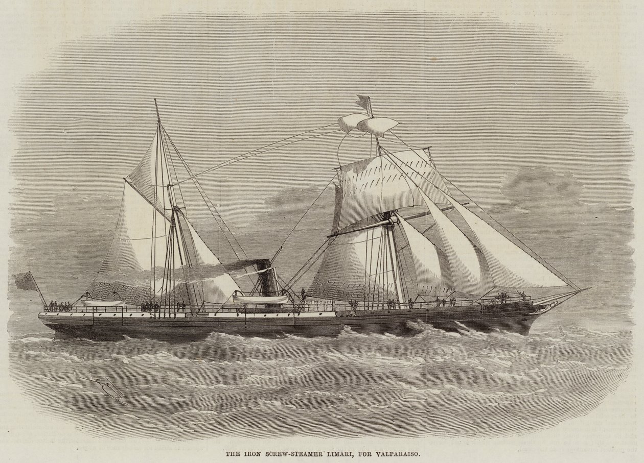 Iron Screw-Steamer Limari, for Valparaiso av Edwin Weedon