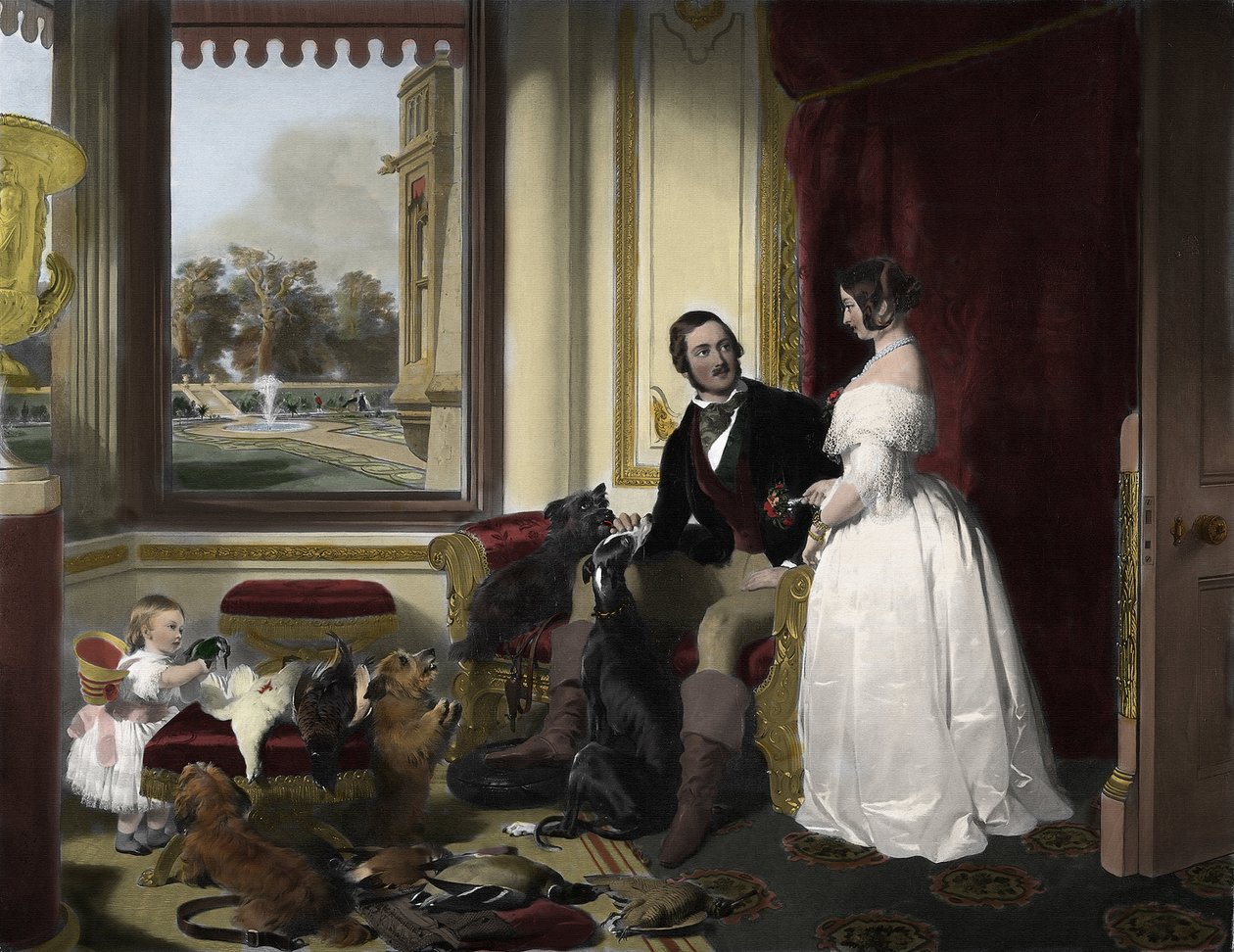 Windsor Castle i moderne tid av Edwin (after) Landseer