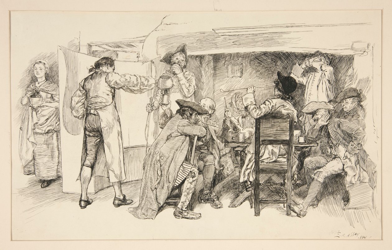 Rom An Ale House - av Edwin Austin Abbey