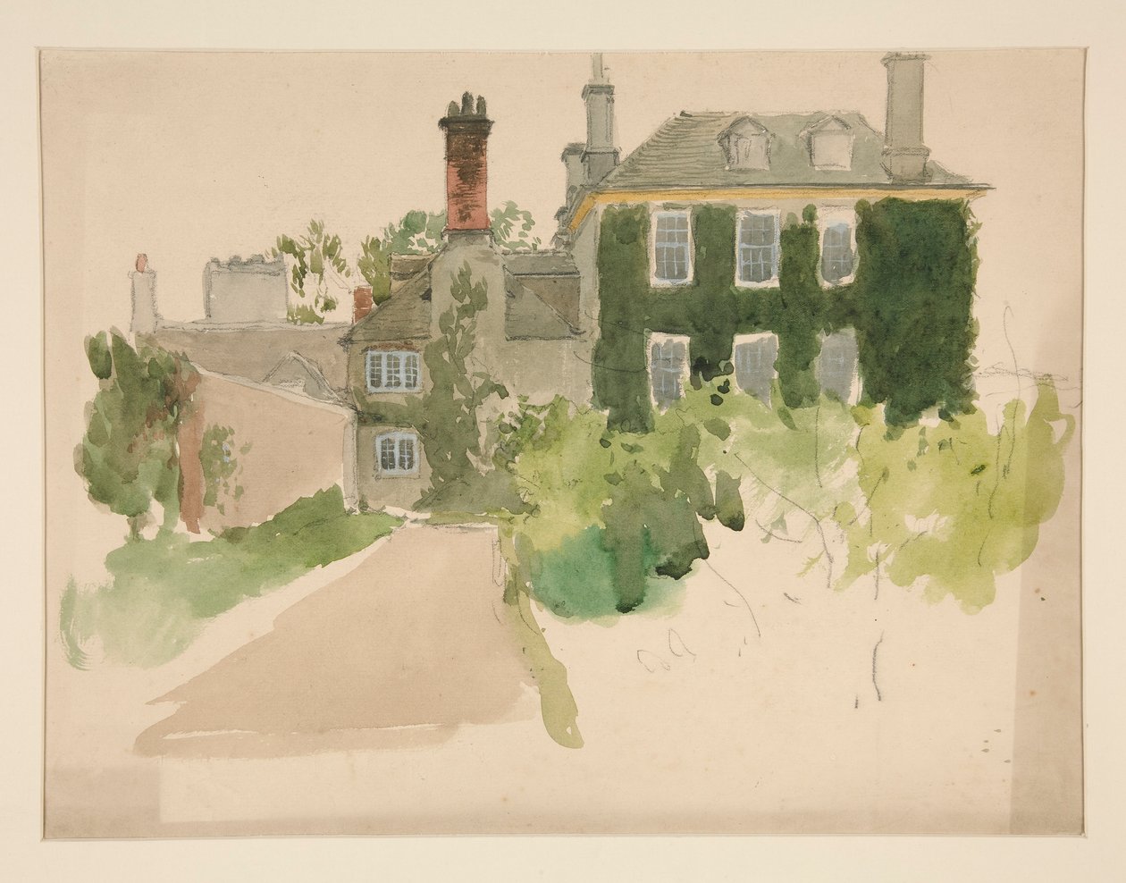 Arkitektstudie av Edwin Austin Abbey