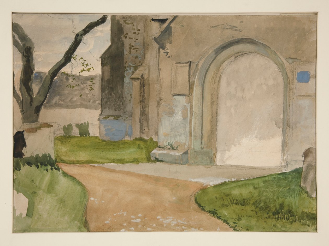 Arkitektstudie av Edwin Austin Abbey