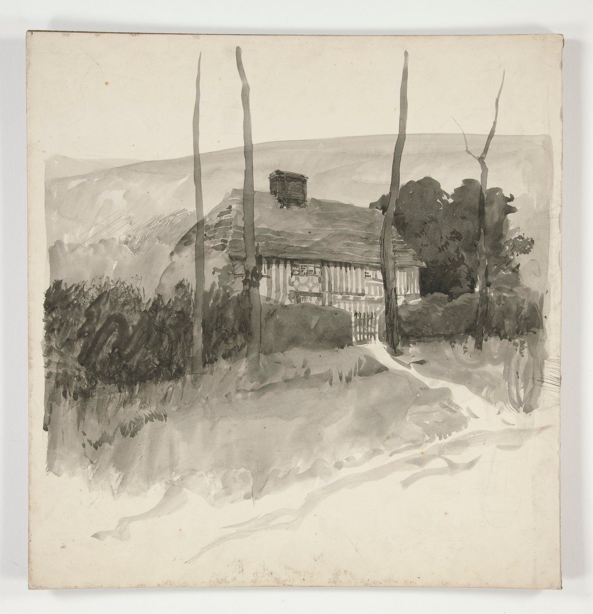 Arkitektstudie av Edwin Austin Abbey
