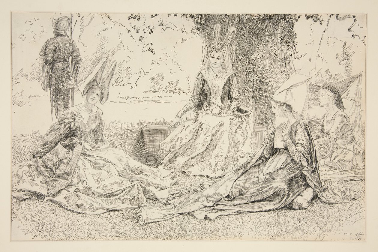 Før prinsessen av Edwin Austin Abbey