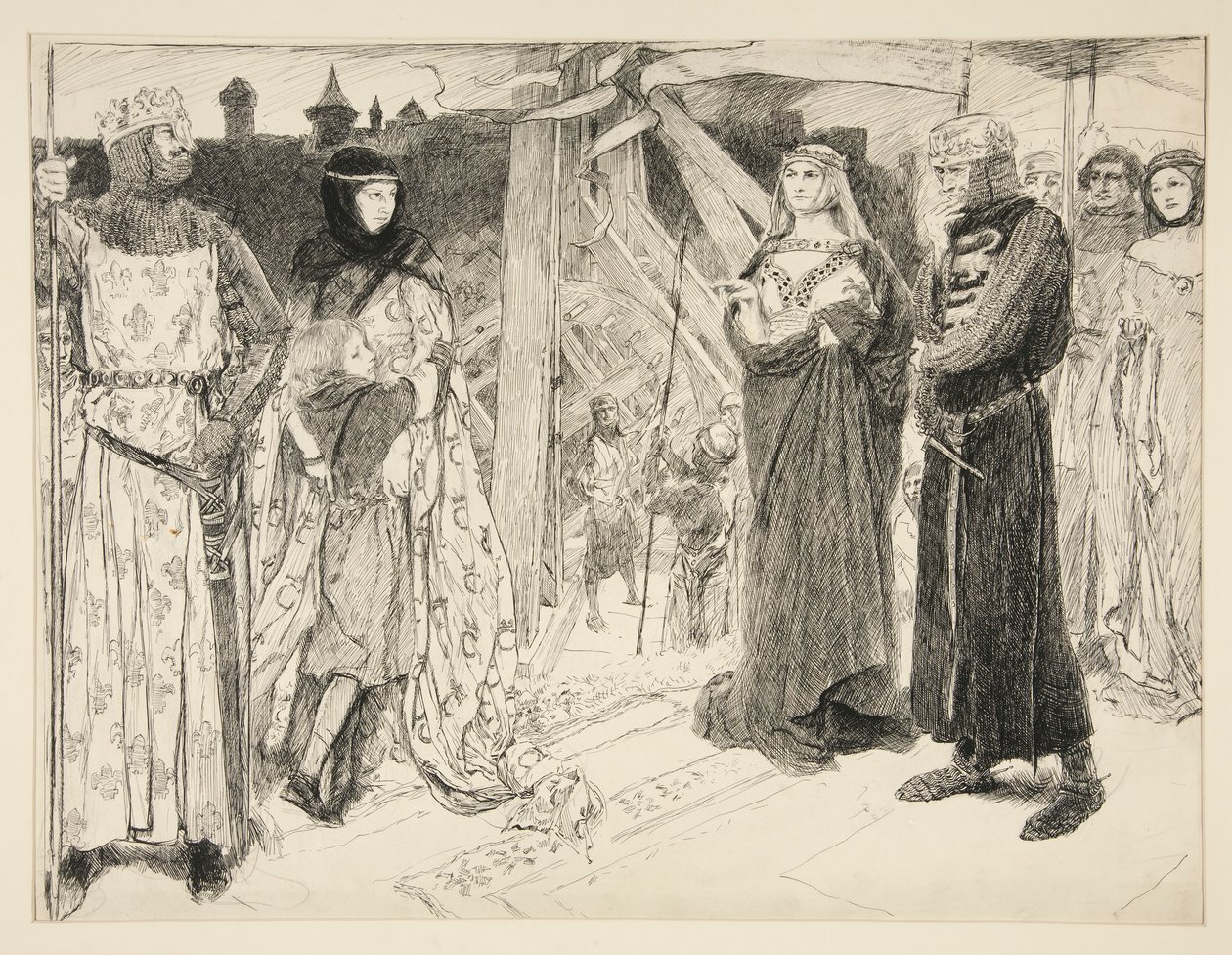 Før murene i Alger: av Edwin Austin Abbey