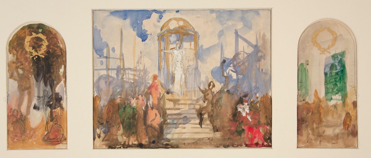 Komposisjonsstudier for av Edwin Austin Abbey