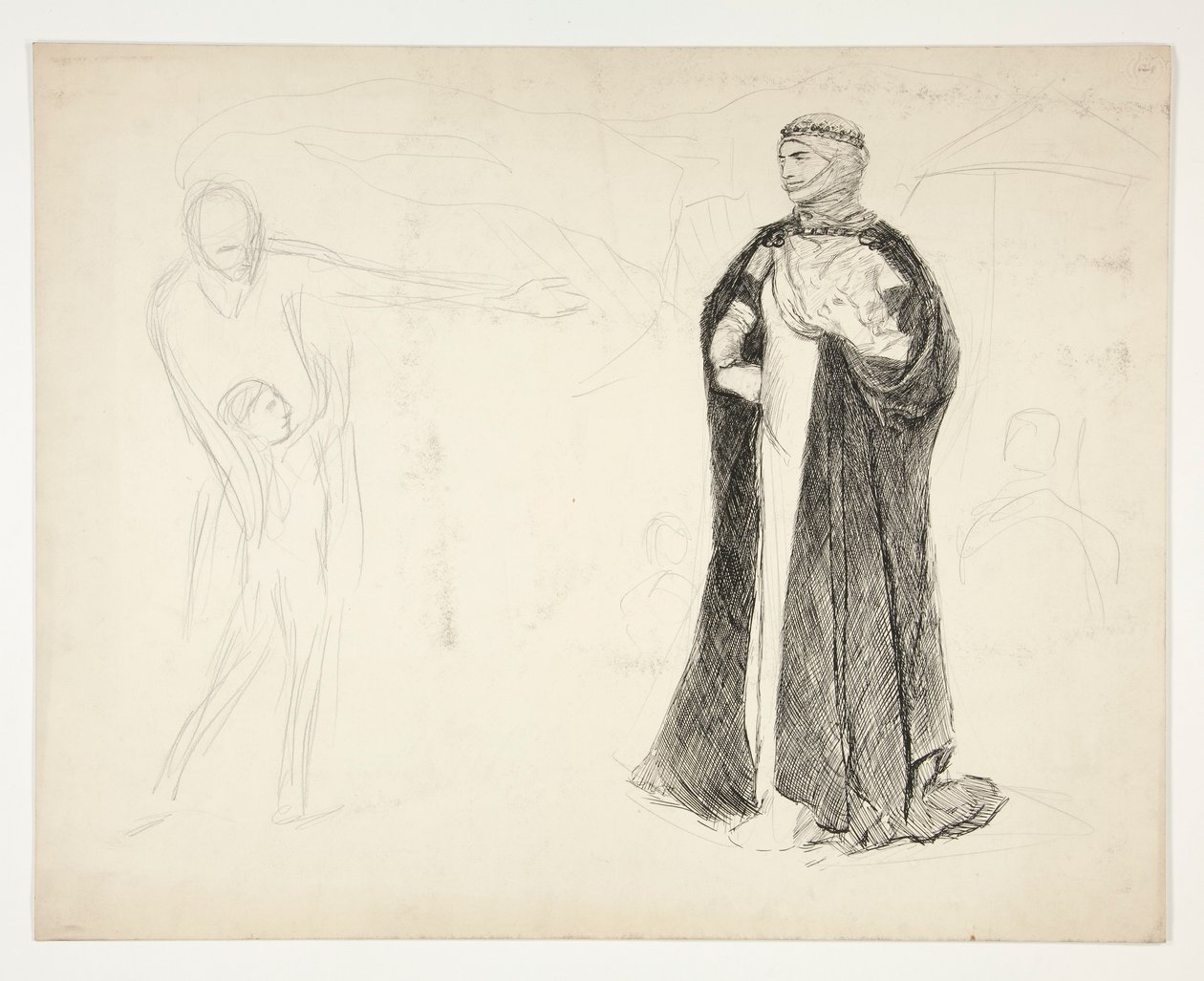 Tidlig studie for kong John av Edwin Austin Abbey
