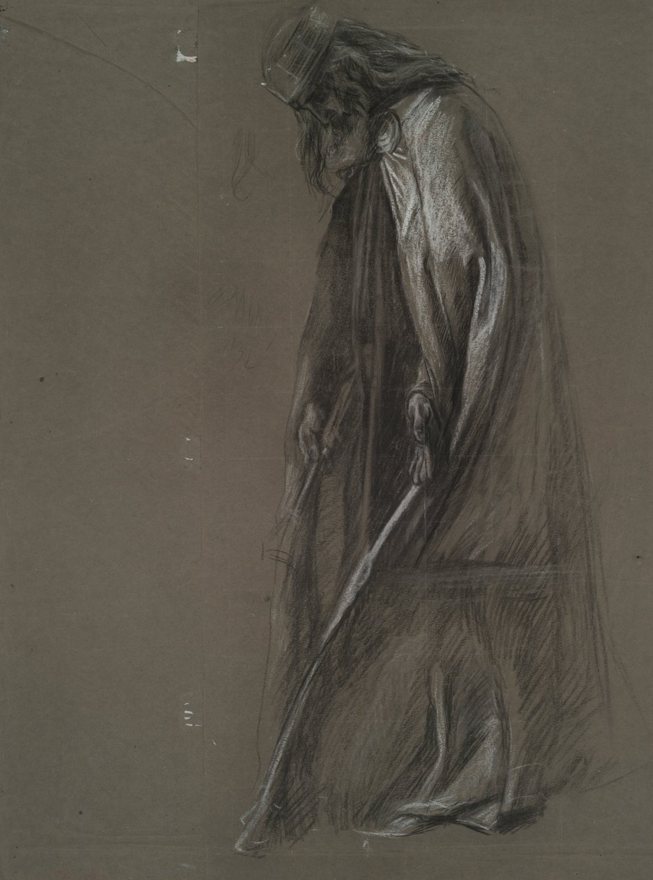 Figurstudie for av Edwin Austin Abbey