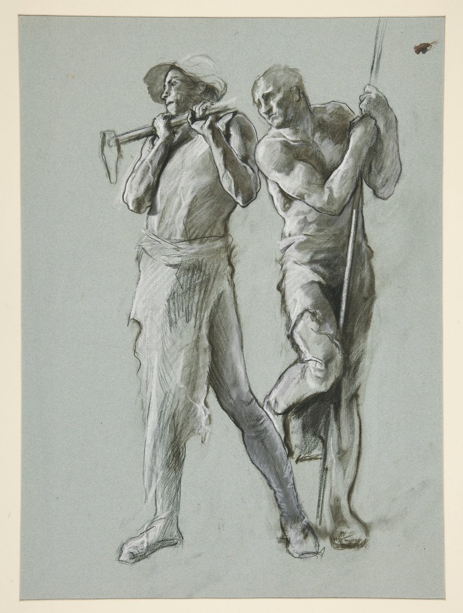 Figurstudie for av Edwin Austin Abbey
