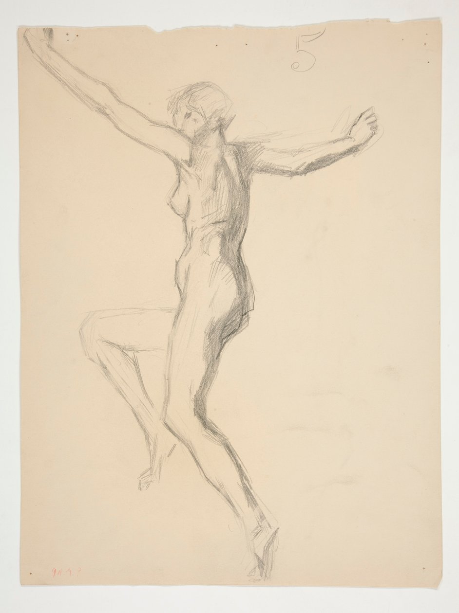 Figurstudie for av Edwin Austin Abbey