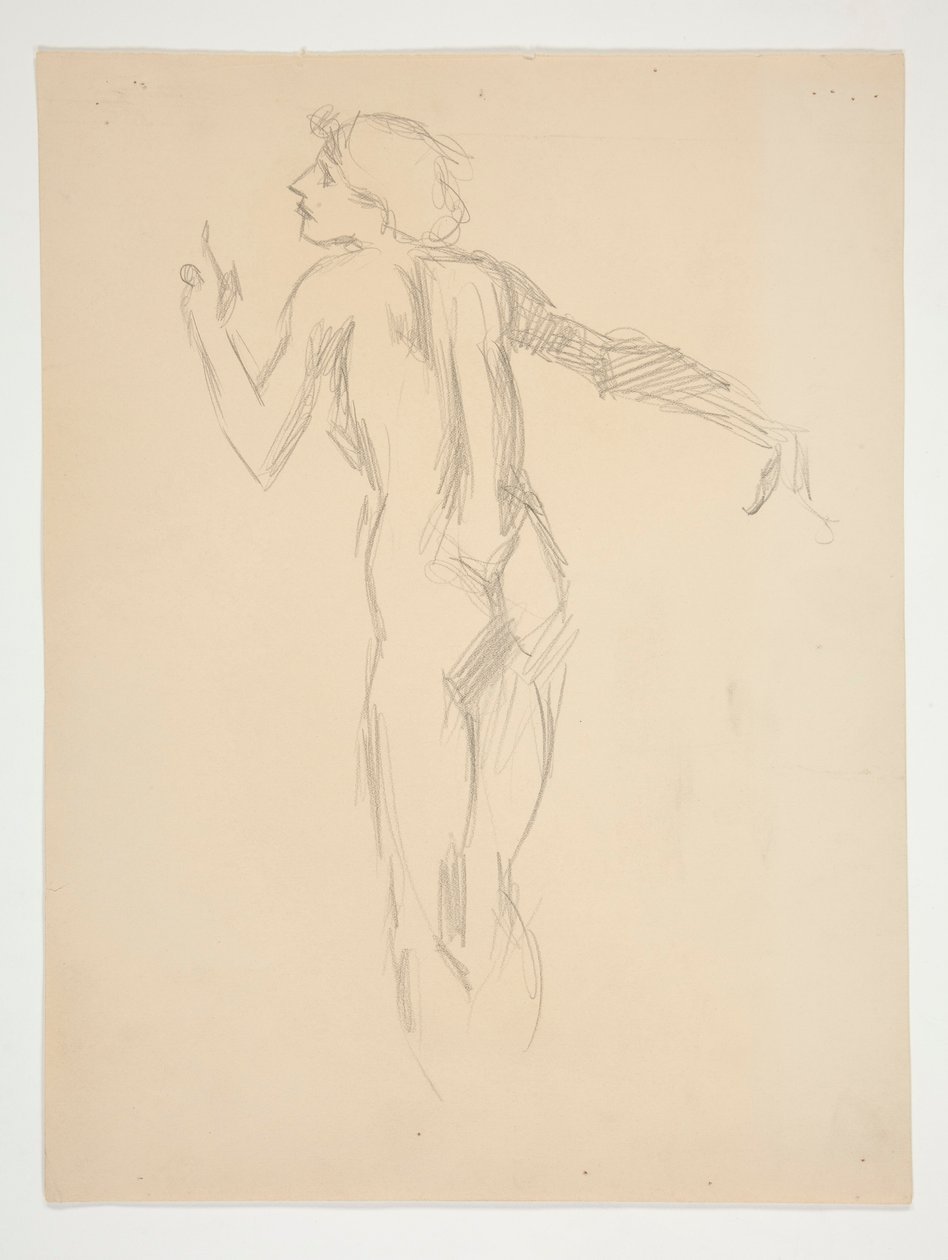Figurstudie for av Edwin Austin Abbey