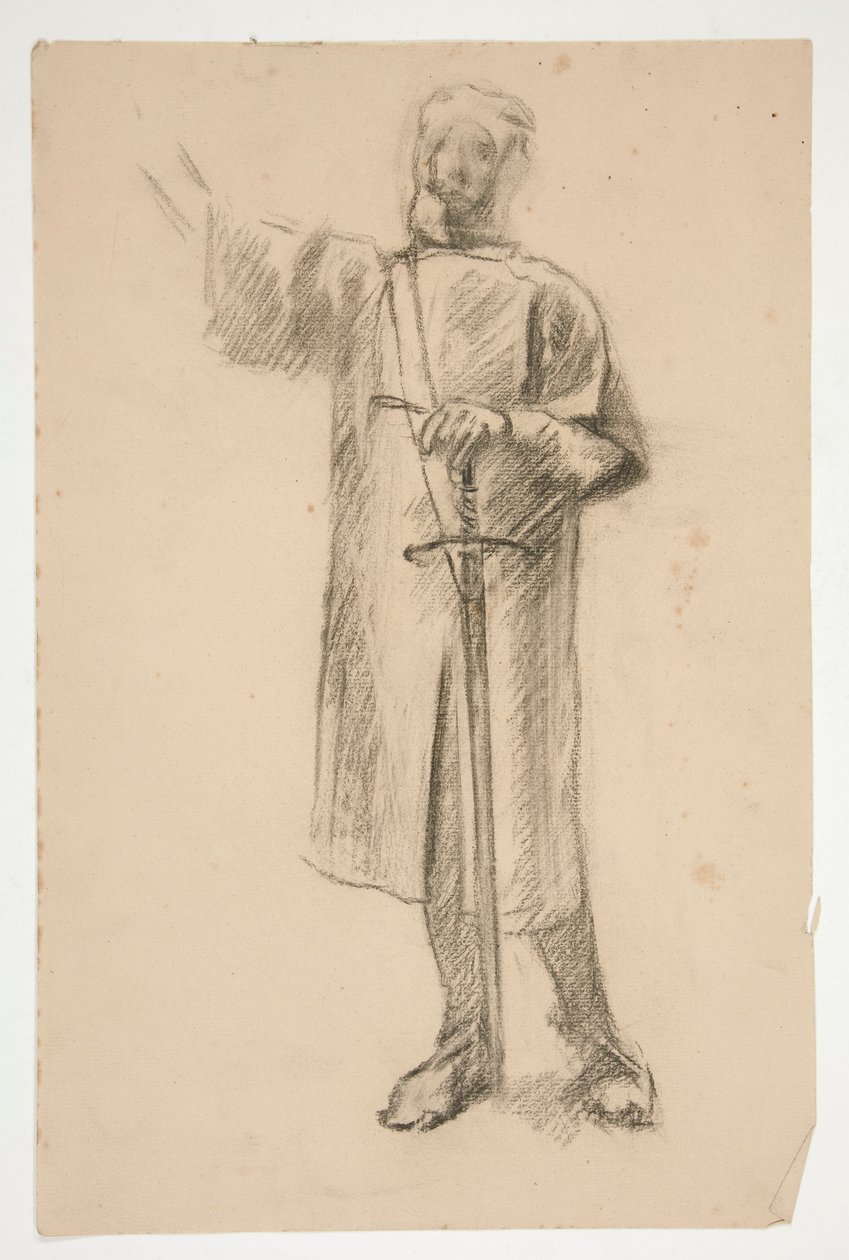 Figurstudie for av Edwin Austin Abbey