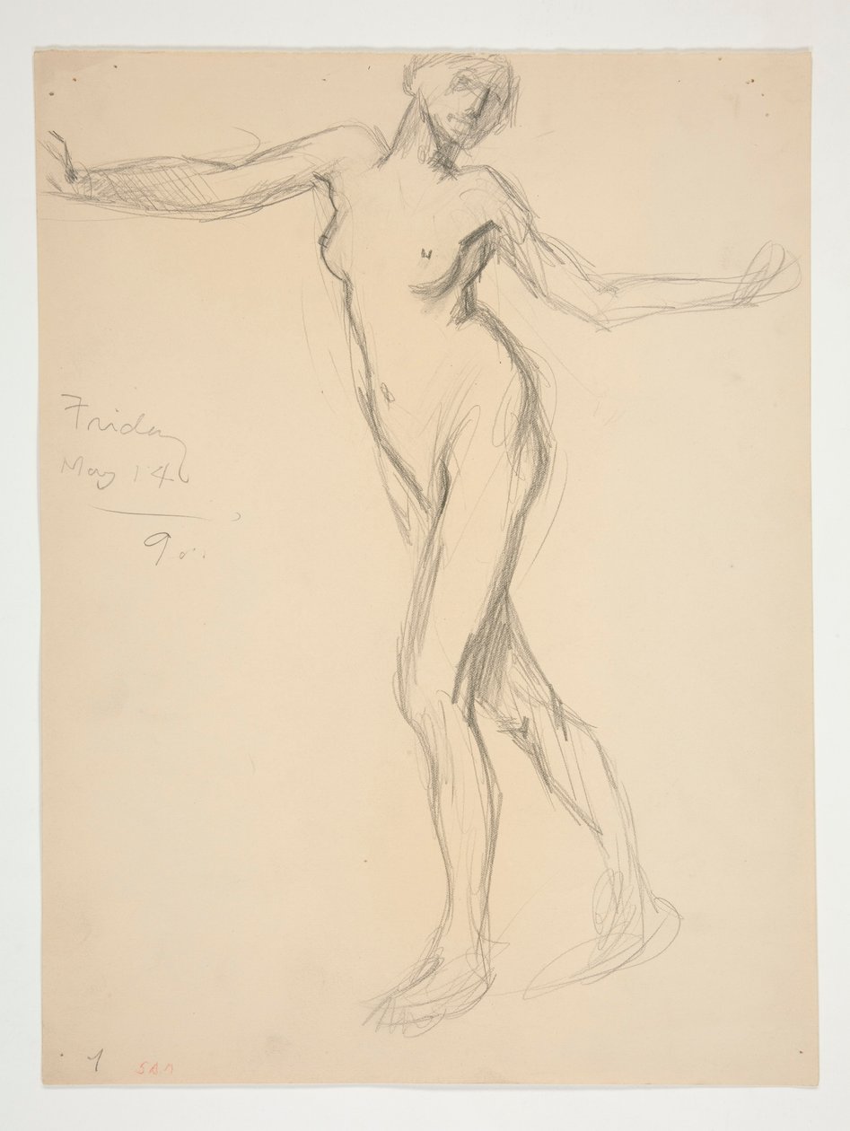 Figurstudie for av Edwin Austin Abbey