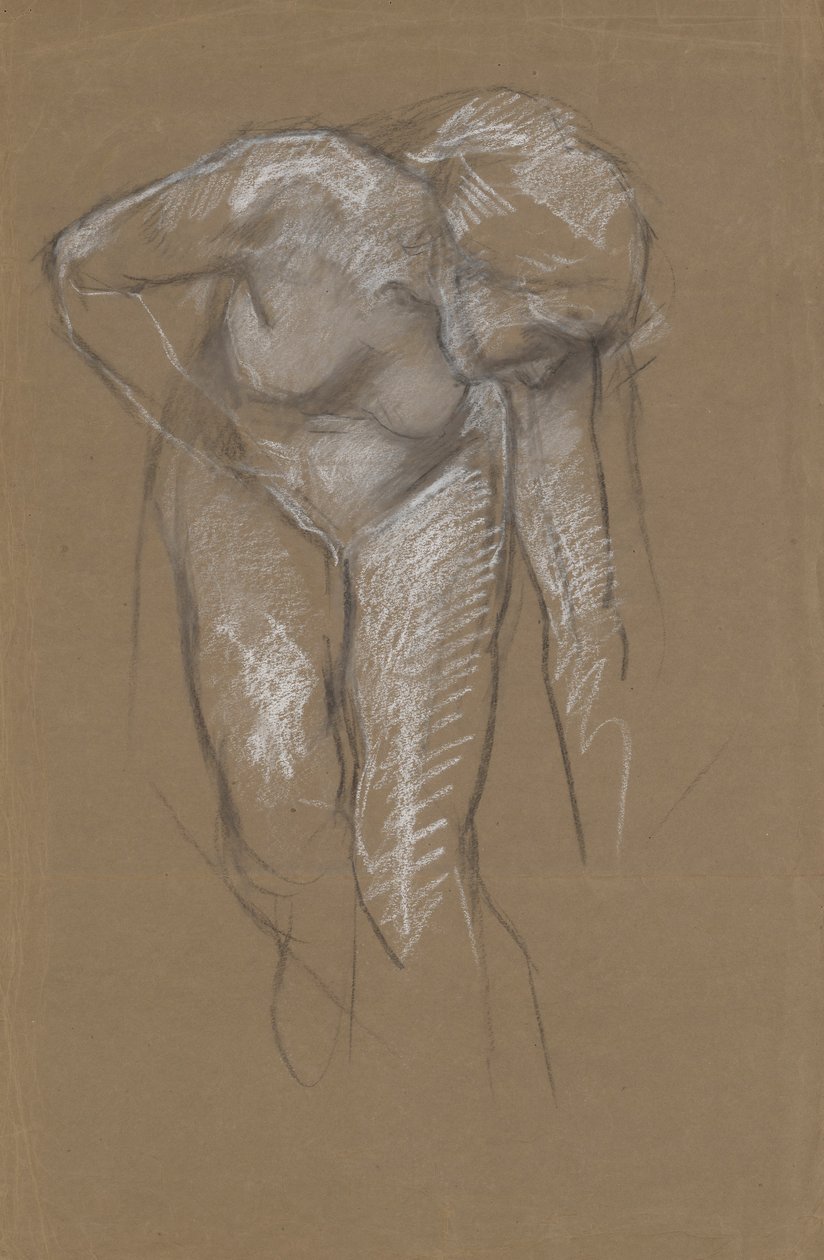 Figurstudie for av Edwin Austin Abbey