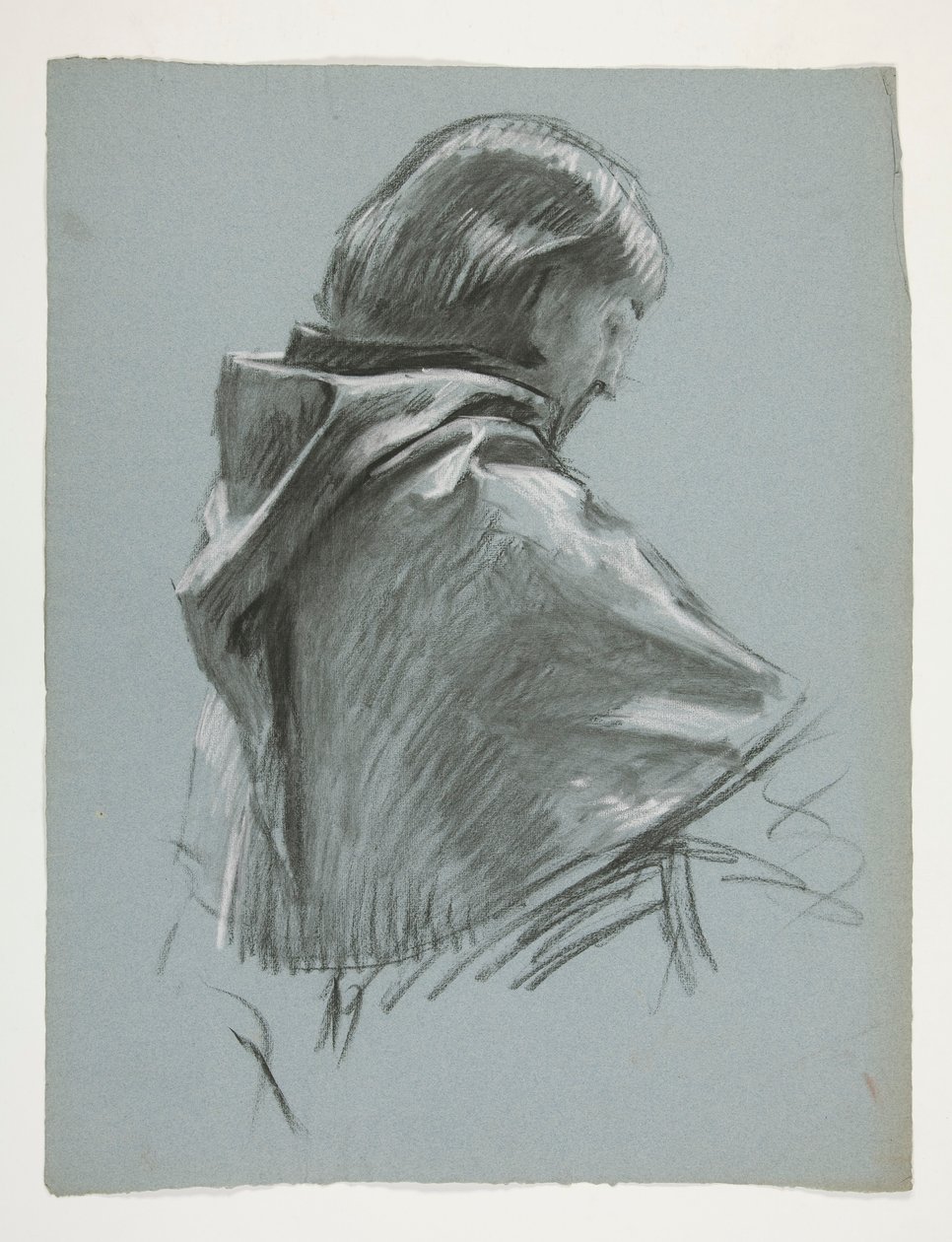 Figurstudie for kong Arthur av Edwin Austin Abbey
