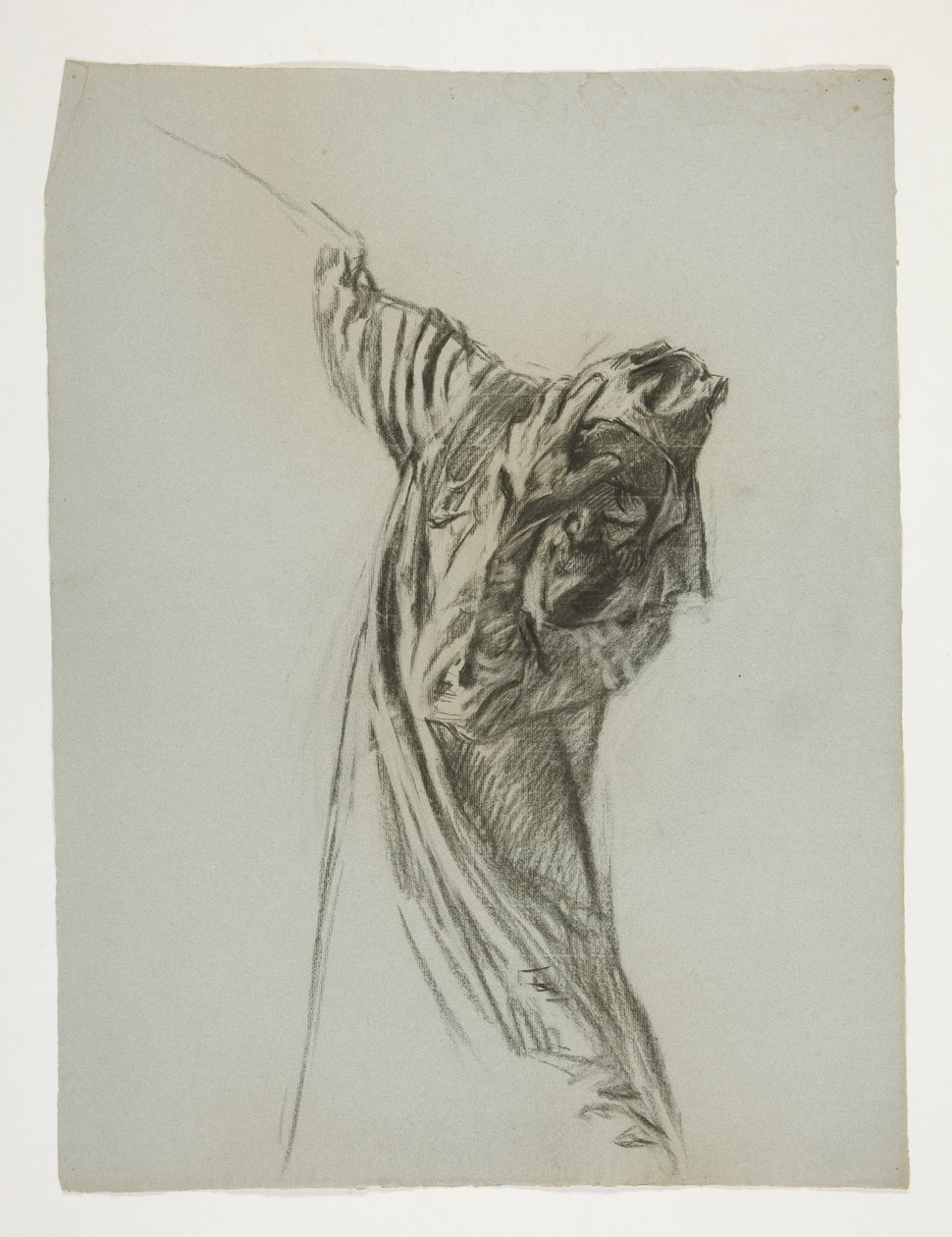 Figurstudie for kong Arthur av Edwin Austin Abbey