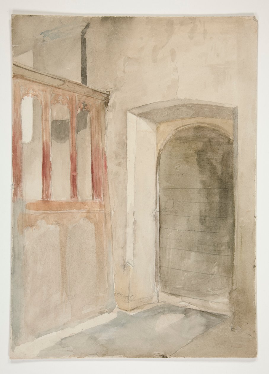 Interiørstudie av Edwin Austin Abbey
