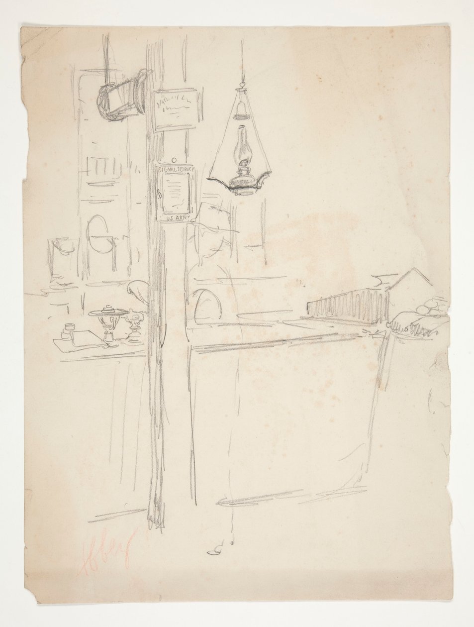 Interiørstudie av Edwin Austin Abbey