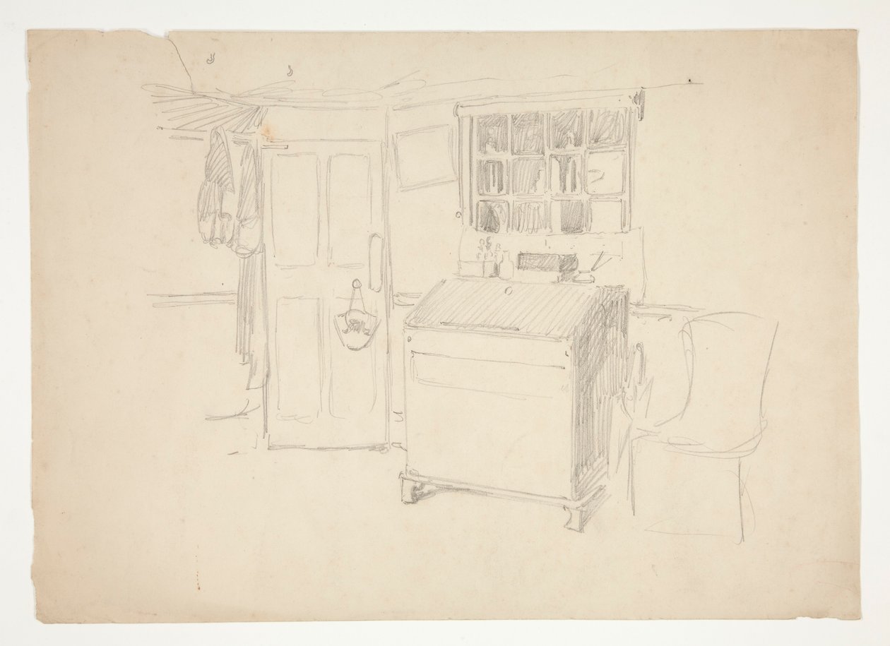 Interiørstudie av Edwin Austin Abbey