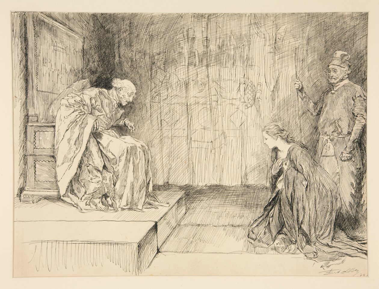 Lafeu: av Edwin Austin Abbey