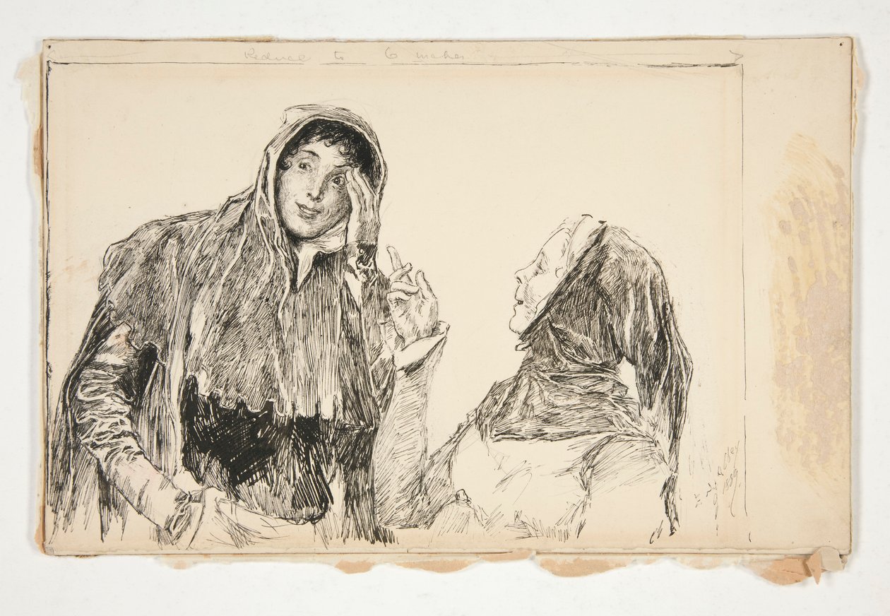 Elskerinne raskt: av Edwin Austin Abbey