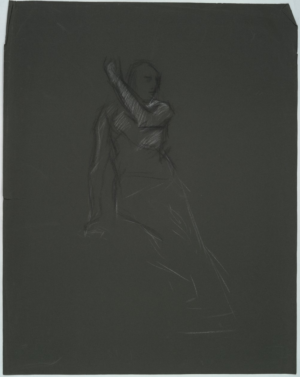 Mulig figurstudie for av Edwin Austin Abbey