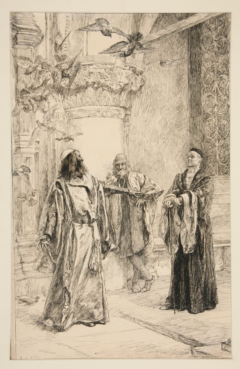 Shylock: av Edwin Austin Abbey