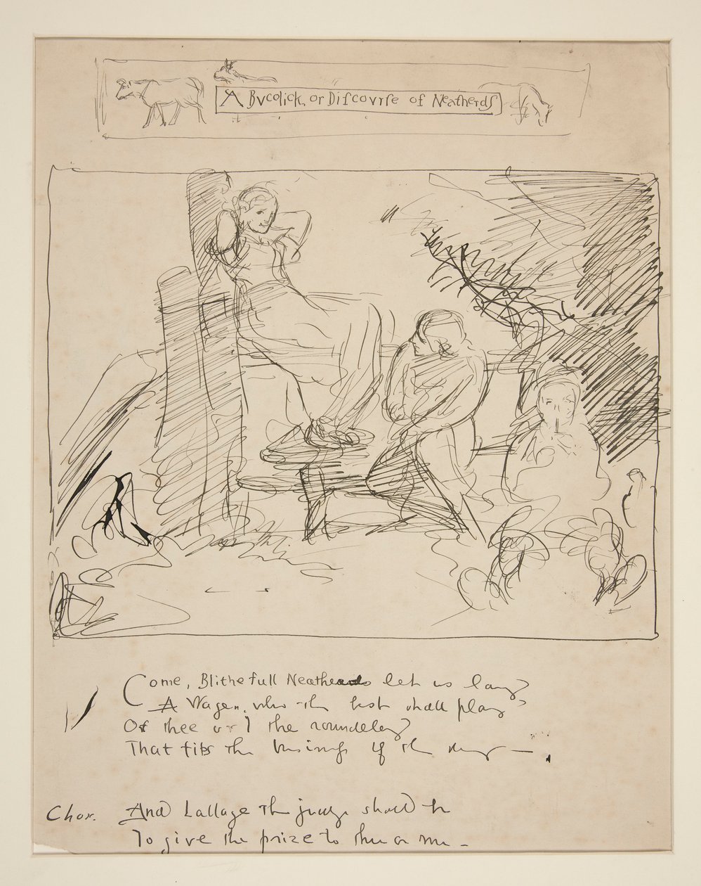 Skisse for et vers: av Edwin Austin Abbey