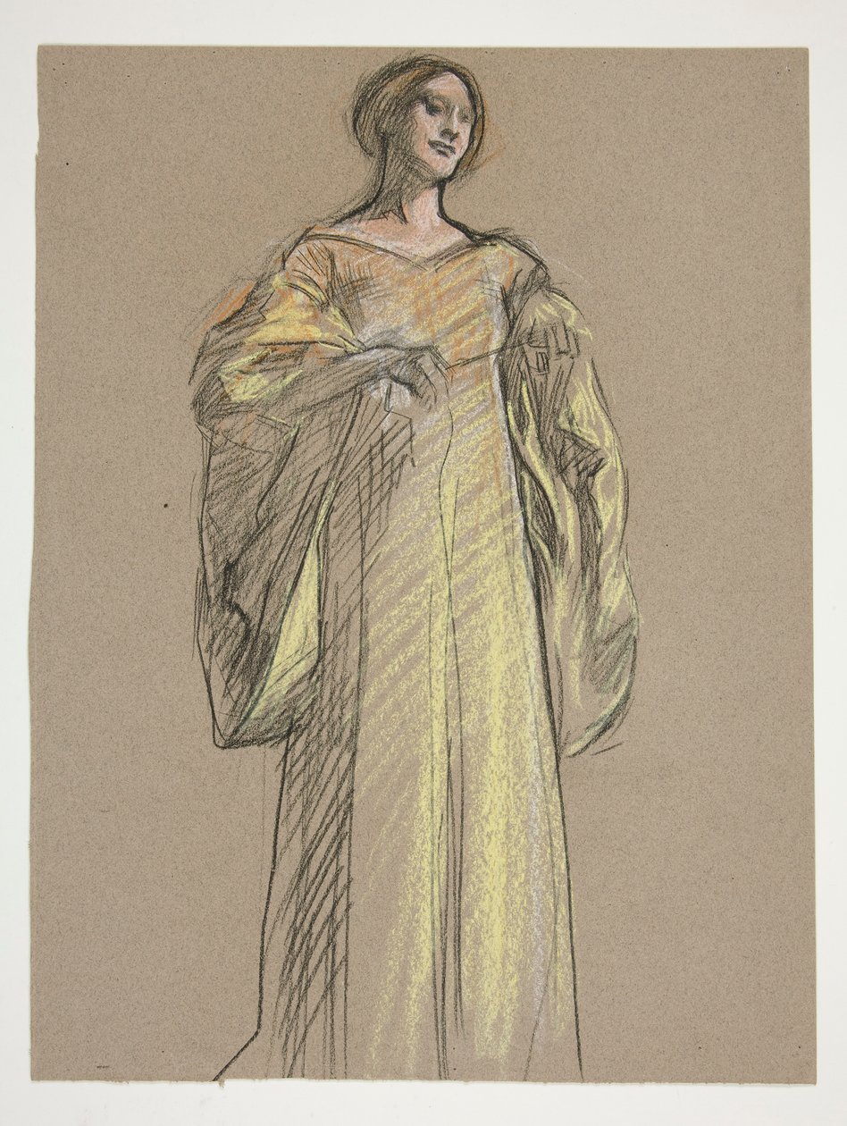 Studer for Fiametta av Edwin Austin Abbey
